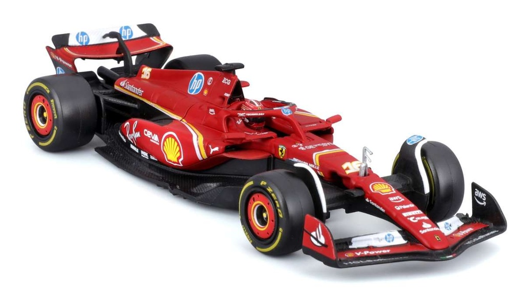 Burago - Ferrari F1-SF24 - #16 - C. Leclerc - 2024 - 1/43