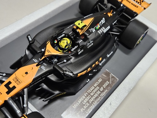 [MIN-537233504] Minichamps - McLaren F1 Team MCL60 - #4 - Lando Norris - 2ème place Japanese GP 2023 - 1/18 - Limited Edition 132 pièces
