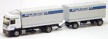 [HER-901406] Herpa 901406 - Mercedes-Benz - Camion remorque "TDM Servizi SA" - 1/87