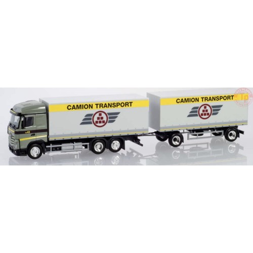 [HER-950787] Herpa 950787 - Mercedes-Benz Actros '18 - Camion remorque "Camion Transport" - 1/87