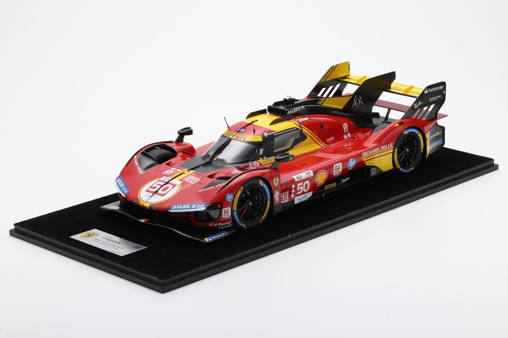[LOK-LS12 011] Looksmart - Ferrari 499P - Vainqueur 24 H Le Mans 2024 - #50 - Antonio FUOCO - Miguel MOLINA - Nicklas NIELSEN - (avec vitrine) - 1/12