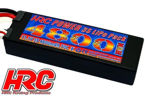 [HRC-02348D] HRC - Accu 3S Lipo - 11.1V - 4800 mAh - Ultra T plug - Hard Case SLIM LCG
