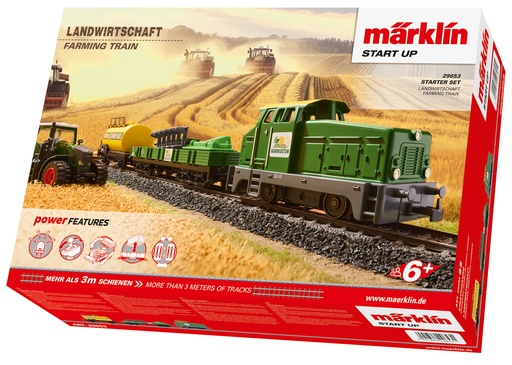 [MAR-29653] Märklin 29653 Coffret Start Up digital - Train agricole avec locomotive diesel - HO