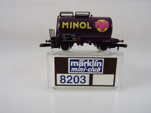[MIN-8203] Mini-Club 8203 - Wagon-citerne (2 essieux) -"Minol" - DB - "Z"