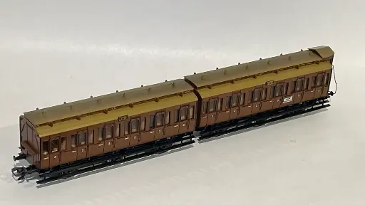 [MAR-4208] Märklin 4208 - Voiture voyageurs à compartiments double 3797 et 3796 - 3ème classe - KPEV - HO
