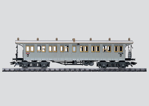 [MAR-4214] Märklin 4214 - Wagon à plate-forme pour trains rapides - C4id Wü 99 - 4ème classe - (K.W.St.E.) - HO