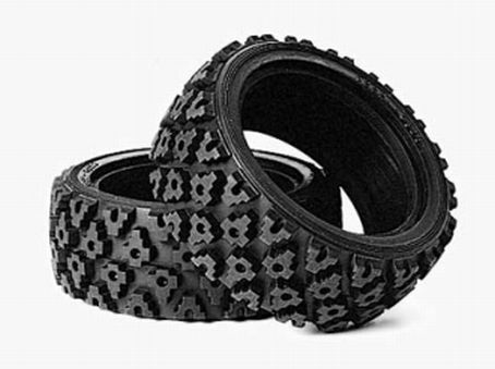 [TAM-50476] Tamiya - Pneus (2 pièces) - Rally 