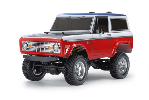 [TAM-58736A] Tamiya 58736A - Voiture radiocommandée  "Ford Baja Bronco" (Chassis CC-02) - 4 WD High Performance - y compris "Leds Parts" - À construire - Sans radio-commande / accu / chargeur - 1/10
