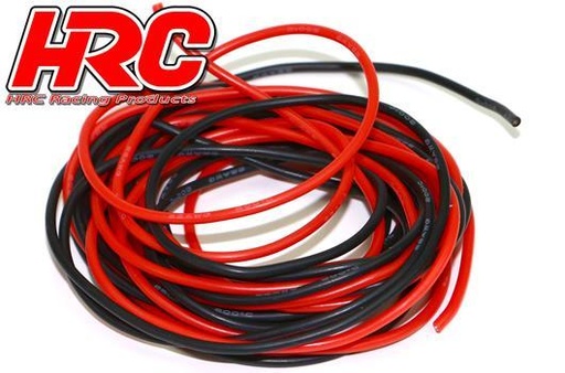 [HRC-9591F] HRC - 9591F - Câble - 22 AWG/ 0.33mm2 - 1M Rouge et 1M Noir - Plat