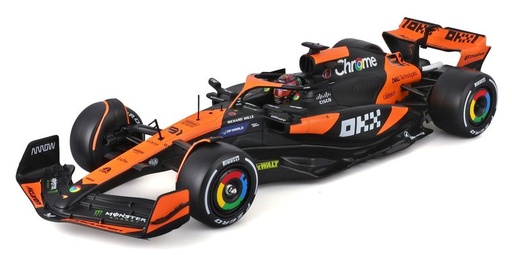 [BUR-1828505-81] Burago - McLaren F1 MCL38 - Oscar Piastri - Miami Grand-Prix 2024 - Kit à assembler de 42 pièces - 1/24