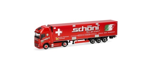 [HER-319706] Herpa 319706 - semi-remorque frigorifique Volvo FH GL XL 2020 Electric  « Schöni » (Suisse) - 1/87