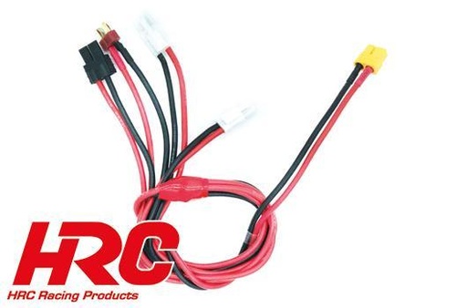 [HRC-9623-6] HRC - 9623-6 - Câble de charge doré - Prise chargeur XT60 à Tamiya/Mini Tamiya/TRX/Ultra T - 600mm