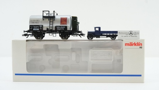 [MAR-84792] Märklin - Wagon-musée 1992 "Zeller & Gmelin" avec camion Mercedes Benz - HO
