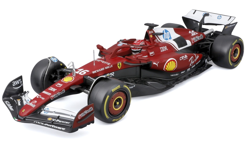 [BUR-1816816-16] Burago - Ferrari F1 SF25 - #16 - Charles Leclerc - 2025 - 1/18