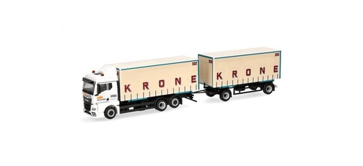[HER-319652] Herpa 319652 - MAN TGX GM Semi-remorque à rideaux coulissants « Circus Krone » - 1/87