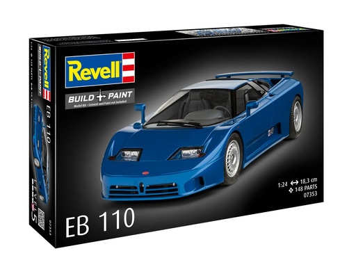 [REV-07353] Revell - Bugatti EB110 - 18.3 cm long - 148 pièces - 1/24