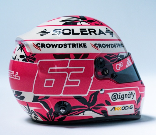 [SPA-HF198] Spark - Casque George Russell - #63 - Mercedes-AMG - Miami GP 2025 - 1/5