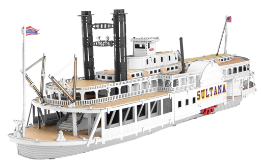 [MET-5701019] Metal Earth - Bateau à vapeur Sultana  - Kit métal 3D - 1/624