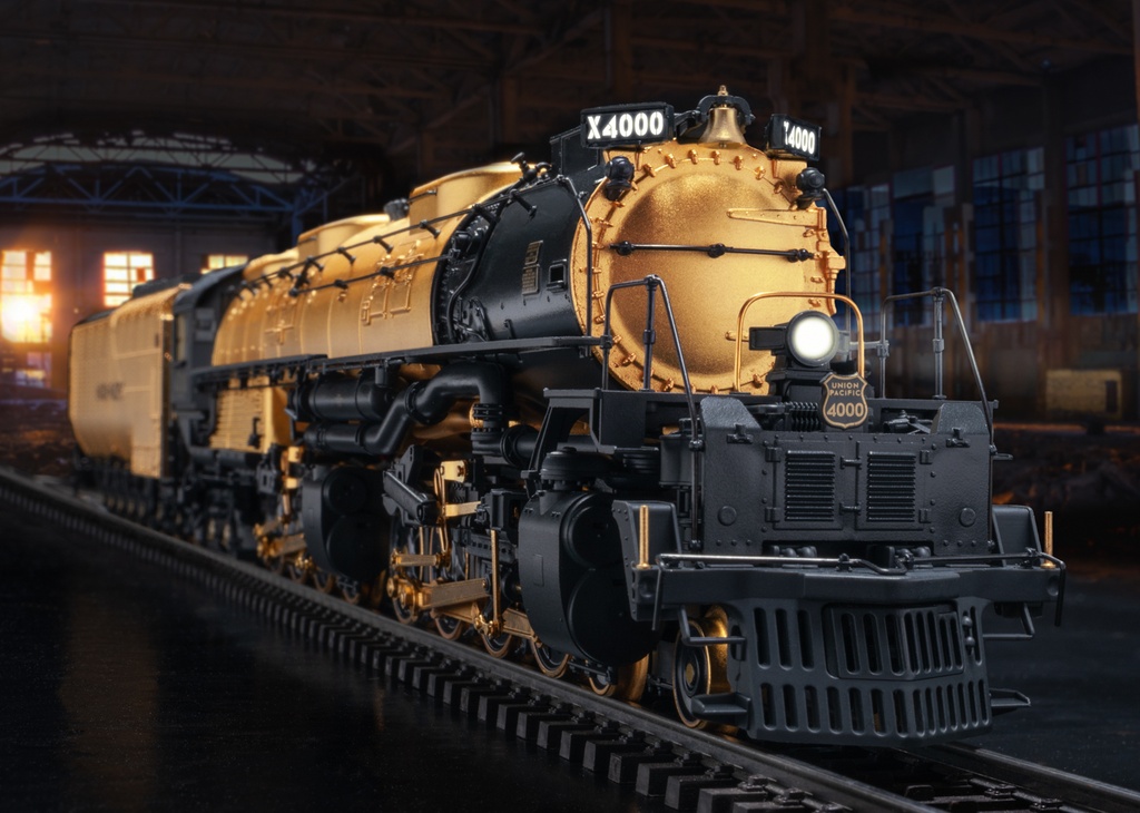[MAR-39400] Märklin - Locomotive vapeur "Big Boy" Class 4000 - Union Pacific Railroad - Version jubilé des 250 ans de l'indépendance des USA - Édition strictement limitée avec éléments dorés 24 carats - HO