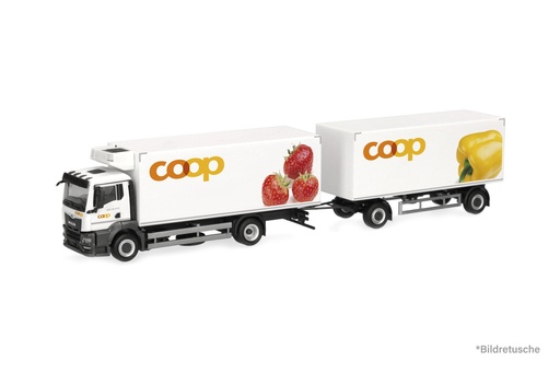 [ACE-5124] ACE 5124 - MAN TGS Camion frigorifique avec remorque "Coop" - 1/87