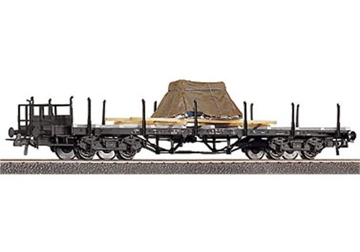 [OKAZ-ROC-47223] Roco 47223 - Wagon plat avec chargement d'un moteur diesel bâché - DB - HO - (Occasion vérifiée)