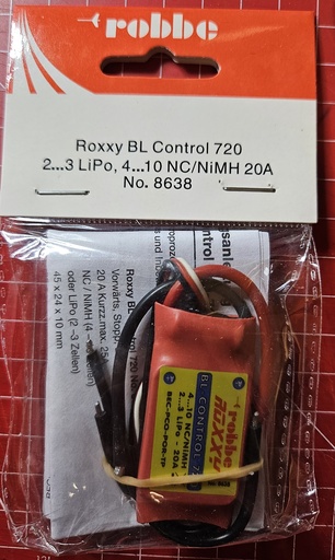 [ROB-8638] Robbe 8638 - Variateur brushless compact Roxxy 720 - 20A