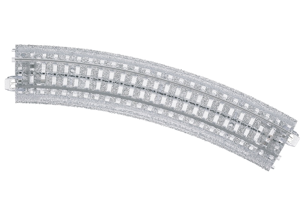 [MAR-20196] Märklin 20196 (équivalent au 24130) - Rail courbe R1 (360mm / 30°) - Transparent - Idéal pour les présentations - HO