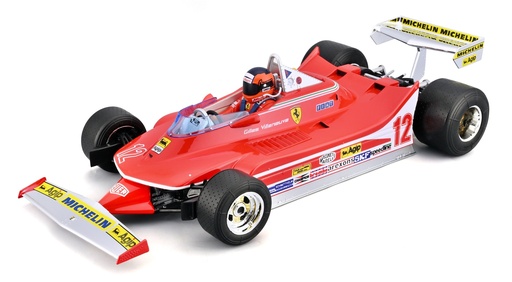 [BUR-1816814-SA] Burago - Ferrari 312T4 - #12 -  Gilles Villeneuve - 1er GP South Africa 1979 - 1/18