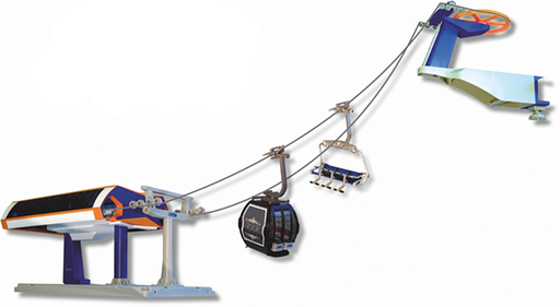 [JC-84390 + JC-500080] JC Téléphérique électrique Uni-G orange/bleu
