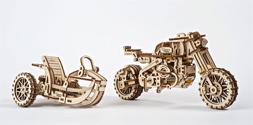 [UGE-412113] Ugears Moto UGR-10 avec sidecar (380 pièces)