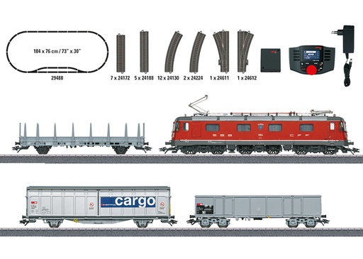 [MAR-29488] Märklin 29488 Coffret départ digital - train marchandises avec Re 620 - HO