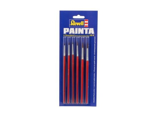 [REV-29621] Revell 29621 - Set Pinceaux assortis - 00-0-1-2--3-4 (6 pièces)