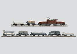 [MAR-81423] Mini-Club 81423 - Locomotive Crocodile avec convoi de wagons marchandises SBB/CFF "Z"