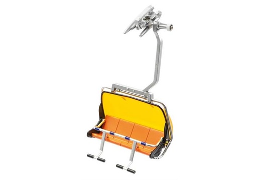 [JC-87100] JC 87100 - Télésiège 4 places Orange avec capot orange - 1/32