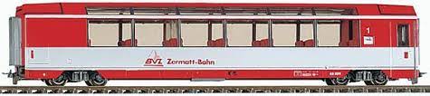 [BEM-3288 503] Bemo 3288 503 - Voiture Panoramique BVZ AS 2013 (avec personnages)- HOm