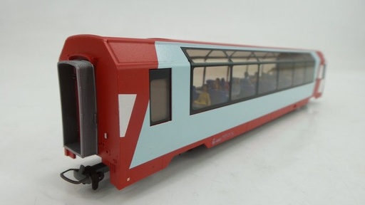 Bemo 3289 272 - Wagon Panoramique MGB Bp 4062 "Glacier-Express" avec personnages - HOm