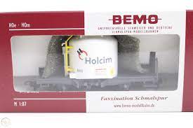 Bemo 2260 160 - Wagon Container de ciment "Holcim" RhB Uce 8100 - HOm