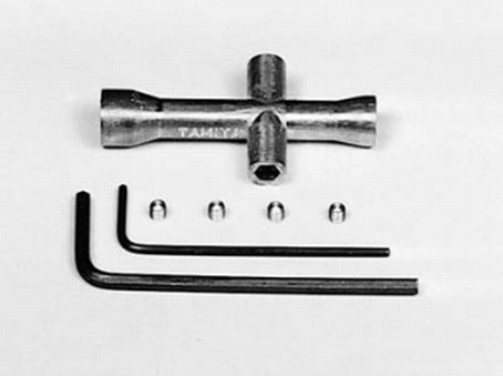 [TAM-10.50038] Tamiya 50038 - Jeu de clé pour roues