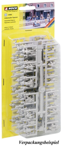 [NOC-35985] Noch 35985 - Figurines à peindre (72 pièces) - Blancs - "N" - 1/160