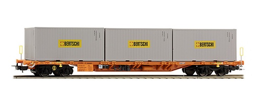 [OKAZ-PIK-54680] Piko 54680 - Wagon transport containers Bertschi - HO - (Occasion vérifiée)