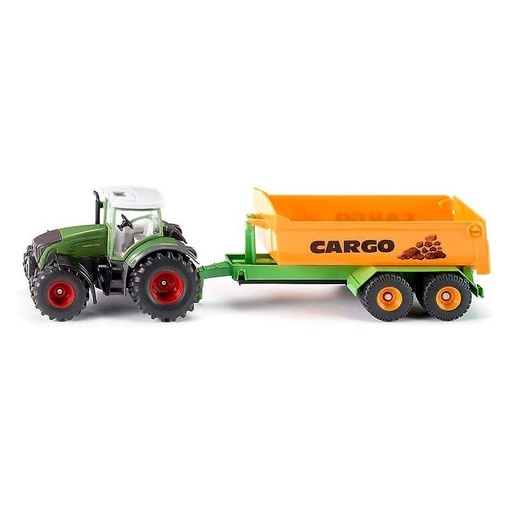[SIK-1989] SIKU 1989 - Tracteur avec benne sur crémaillère déposable - 1/50