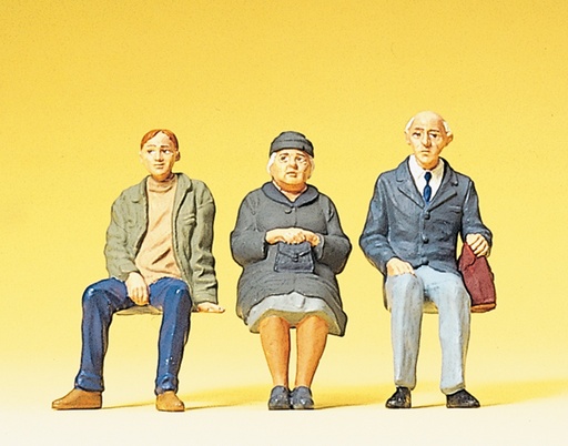 [PRE-63055] Preiser 63055 - Voyageurs assis - 1/32