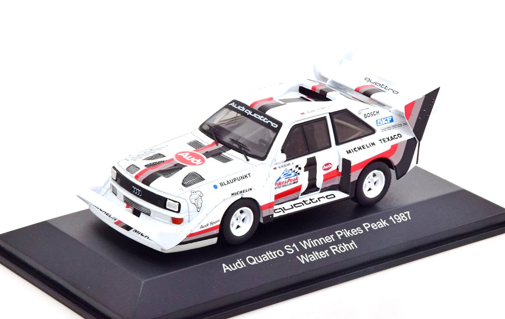 Classic Model Replica - Audi Sport Quattro S1 "PikesPeak'87" - Walter Röhrl - 1/18
