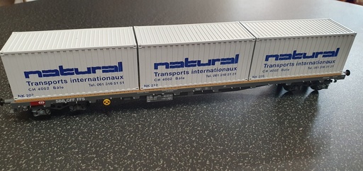 [HAG-366] HAG 366 - SBB Wagon "Container de sécurité 20" Natural Transports internationaux - AC - HO