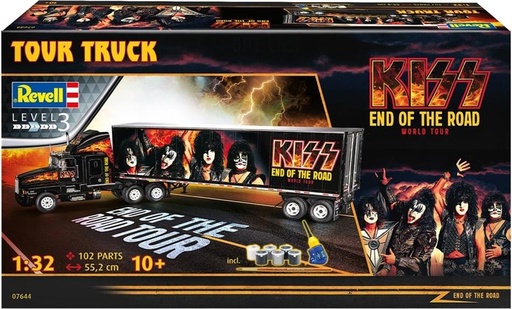[REV-07644] Revell 07644 - Kit Tour Truck KISS - 1/32 - 55.2 cm long - 102 pièces (y.c. colle et peinture)