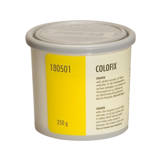 [FAL-180501] Faller 180501 - Colofix (colle blanche limpide après sèchage, idéal pour flocage) - 250 gr