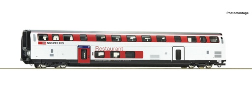 [ROC-74717] Roco 74717 - Wagon 2 étages SBB IC20 - Restaurant - HO