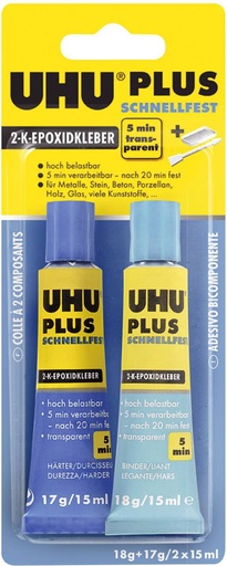 [UHU-45700] UHU Epoxy 5 min. 45700 - Colle 2 composants 2x15 ml