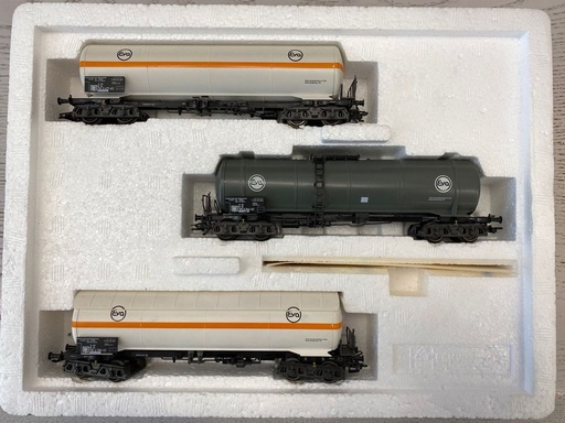 [MAR-4855] Märklin 4855 - Coffret 3 wagons citernes à gaz et huile minérale "EVA"- HO