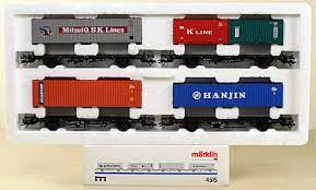 [MAR-4515] Märklin 4515 - Coffret de 4 wagons transport de conteneurs - HO